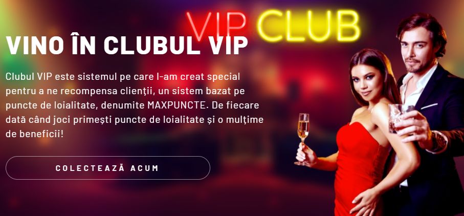 Club VIP program loialitate Maxbet.ro