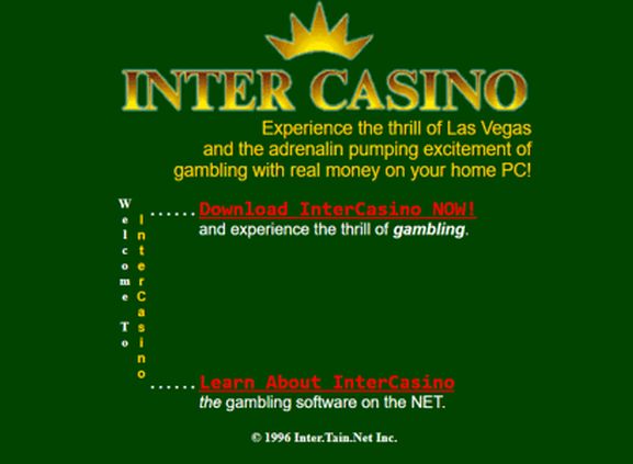 Intercasino screenshot 1996