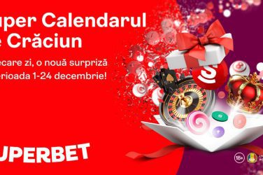 Aici vei găsi surpriza zilei din Calendarul de Crăciun Superbet zilnic, între 1 și 24 decembrie 2022