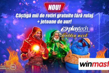 Păcănele Playtech în oferta Winmasters! Ofertă promoție